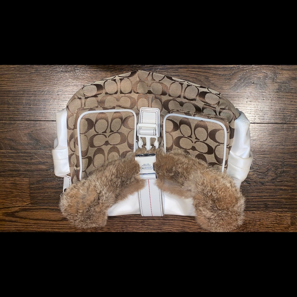 VINTAGE COACH FUR BAG